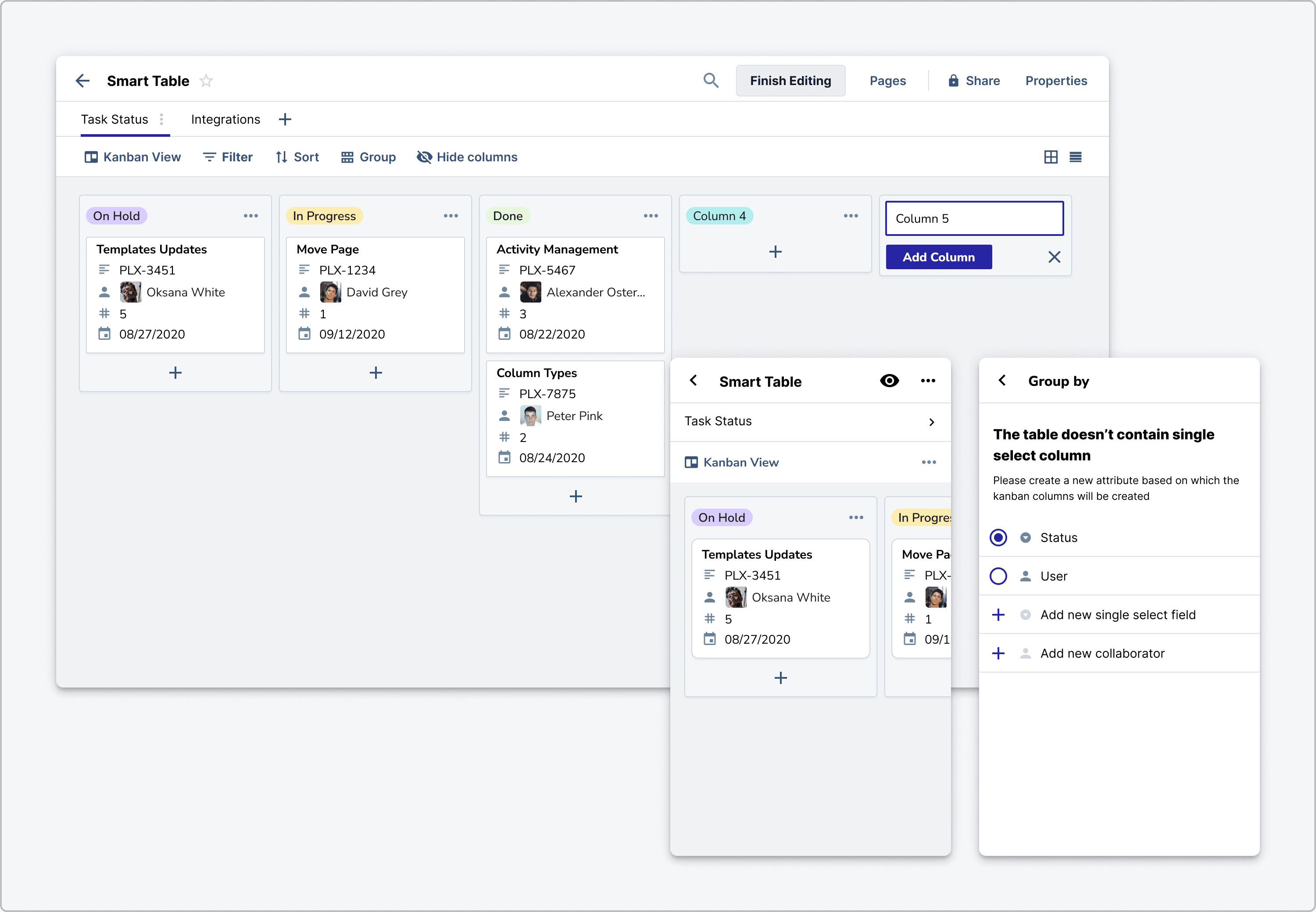 Kanban view