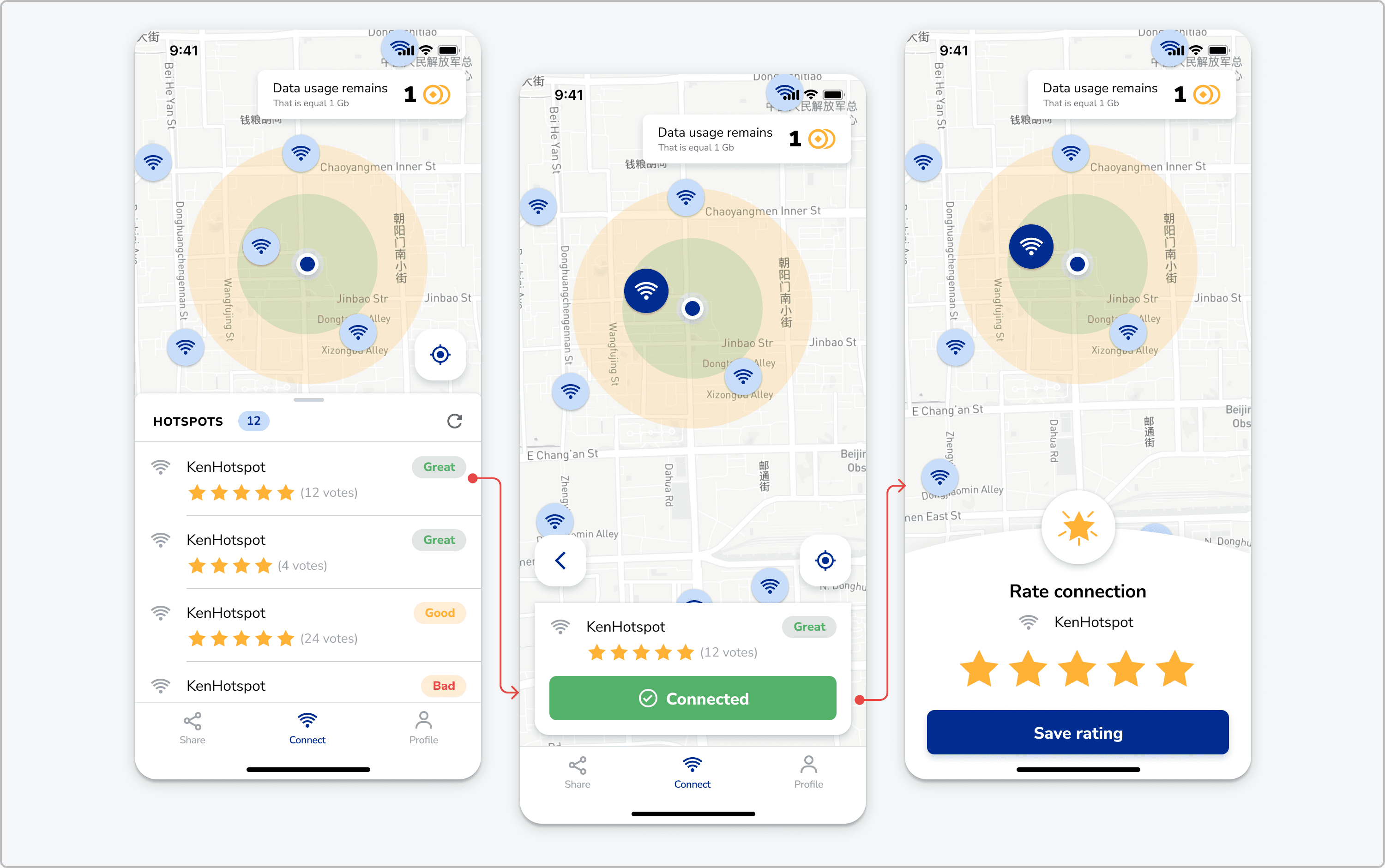 Map view and data provider selection