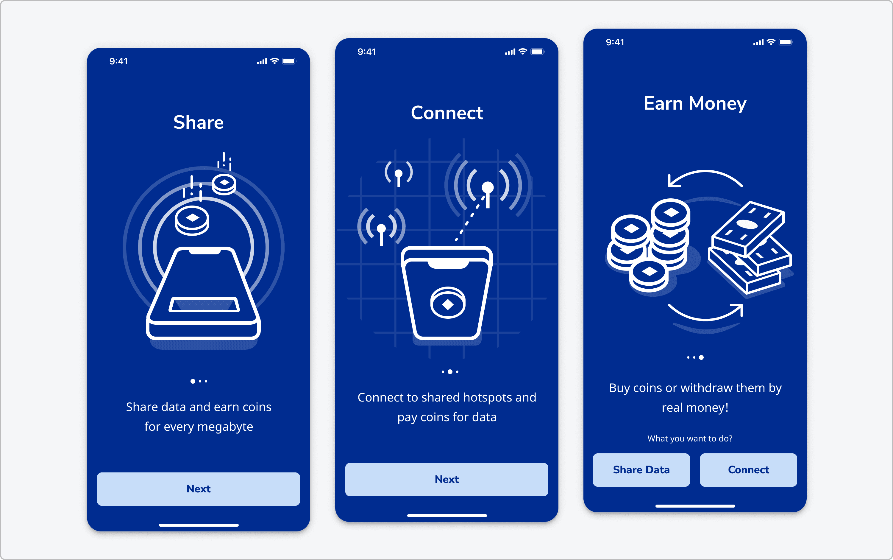 Onboarding with custom illustrations